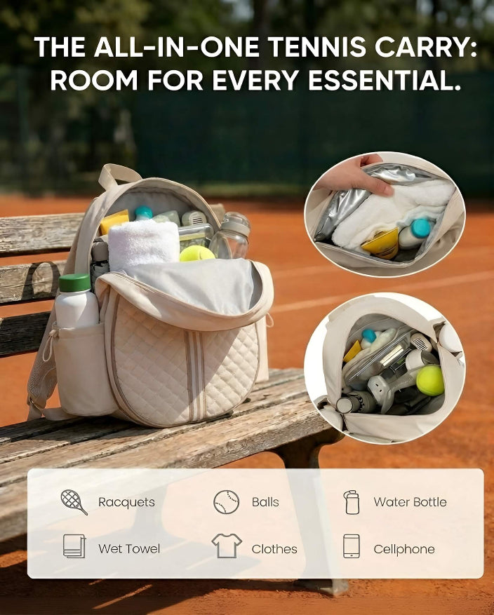 Signature Quilted Tennis Backpack (Free Shipping)